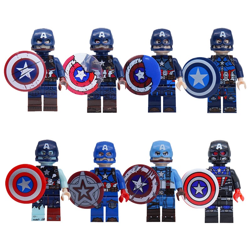 ชุดของเล่นประกอบซูเปอร์ฮีโร่ของ Marvel spiderman, Iron Man, Iron Man, spider Man,