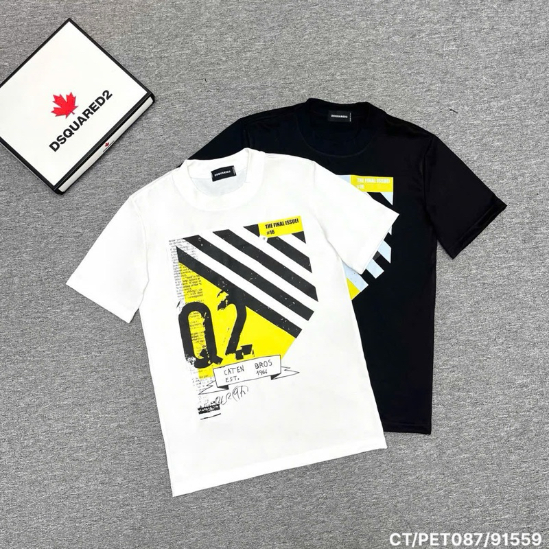 Dsq เสื้อยืดสุดฮิต ผ้าคอตตอน 100% full tag mac