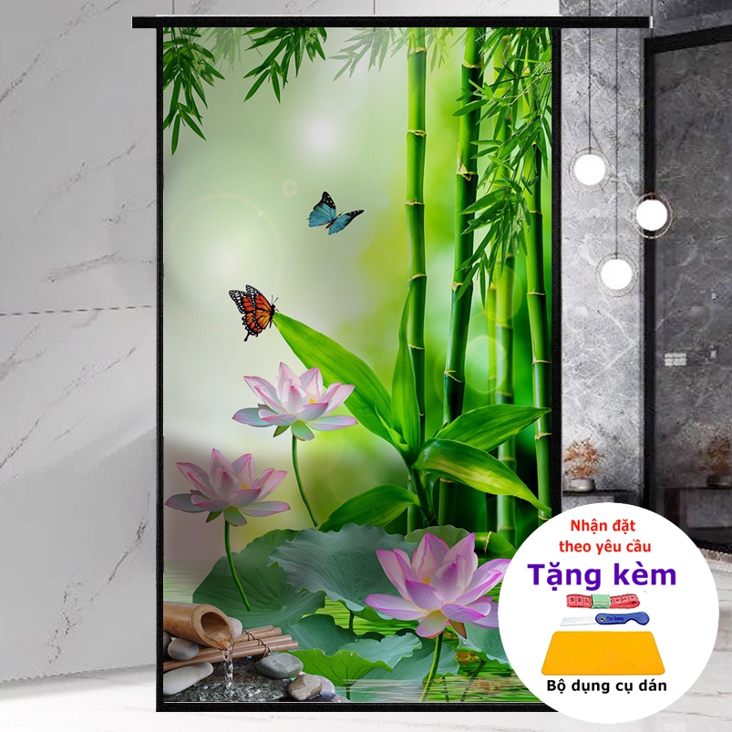 ไม้ไผ่ราคาถูก anti-peeping frosted glass Decal Hue decor shop (DK39)
