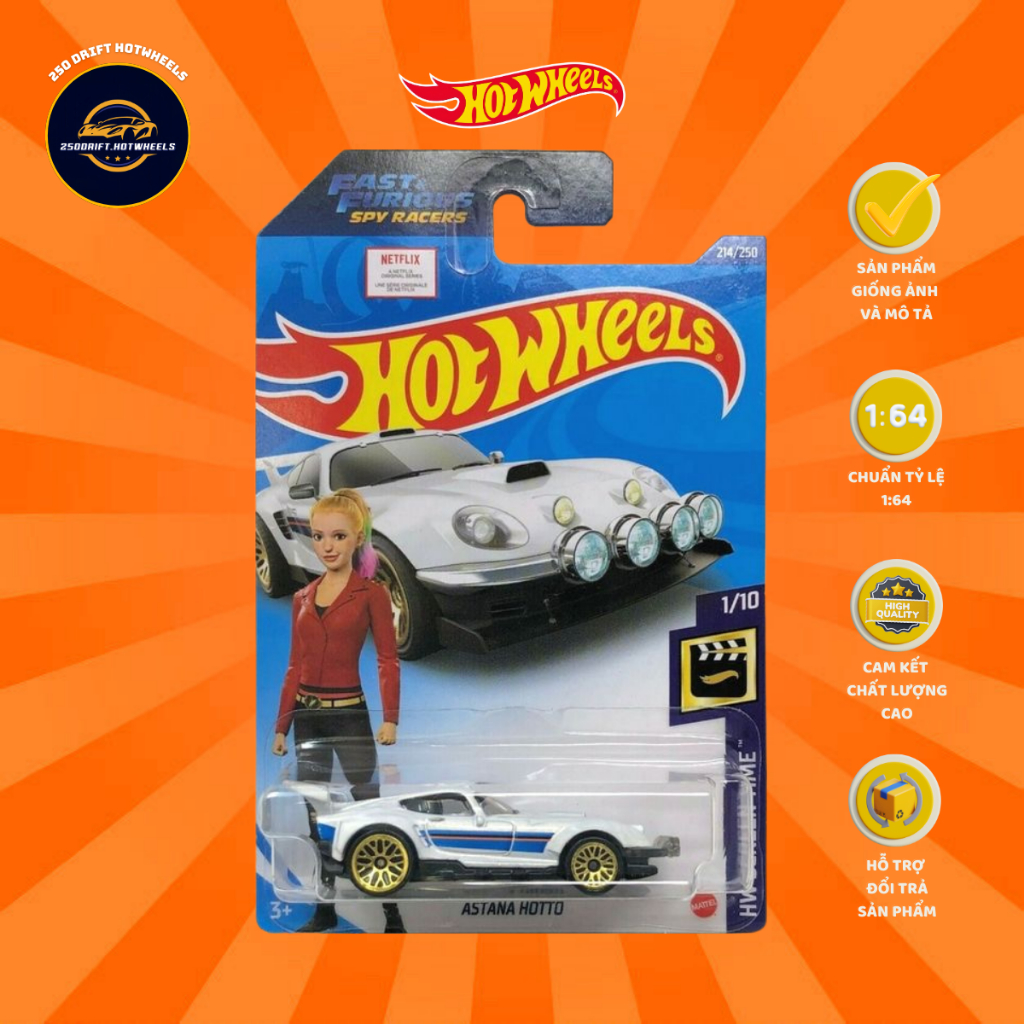 HotWheels Astana Hotto รถโมเดลสเกล 1:64 (ไม่มีการ์ด) โมเดลรถราคาถูก HWHOT