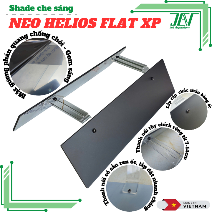 Shade JetA Shade สําหรับ Neo Helios XP 60 ซม., Neo Helios XP600 โคมไฟ Shade, พื้นผิวกระจก