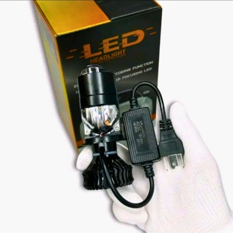 J20, Z20 White Cos frog eye led Phase, White Phase H4-55w.