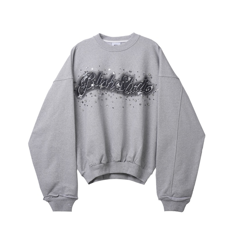 เสื้อสเวตเตอร์ Blish ✨ (เสื้อสเวตเตอร์สีเทา,ดํา)