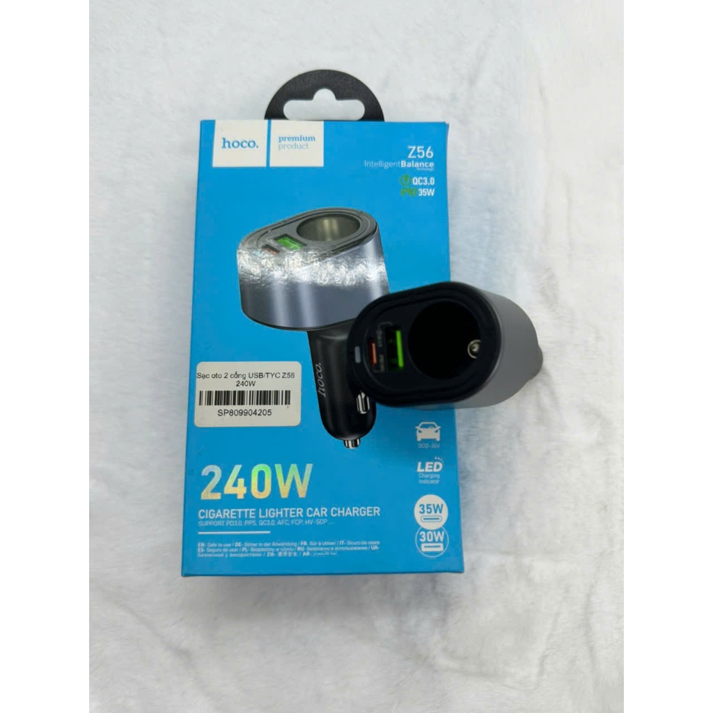 ที่ชาร์จในรถยนต์ USB พอร์ตคู่ /TYC z56 240w