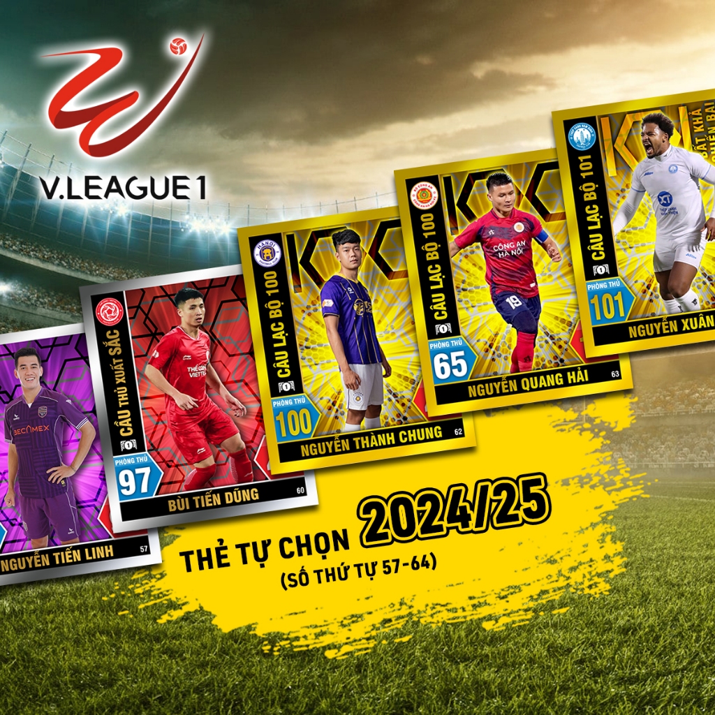 การ์ดเครื่องเล่นพิมพ์ V League 2024-25 ของตัวเลือกของคุณ (หมายเลข 57-64)