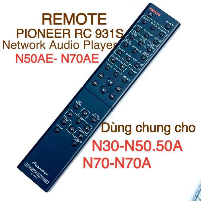 Pioneer RC -931S controller สําหรับ N50AE/ N70AE น้ํามันถอดรหัสสําหรับ N30, N50, N50A, N70A ของแท้ 1