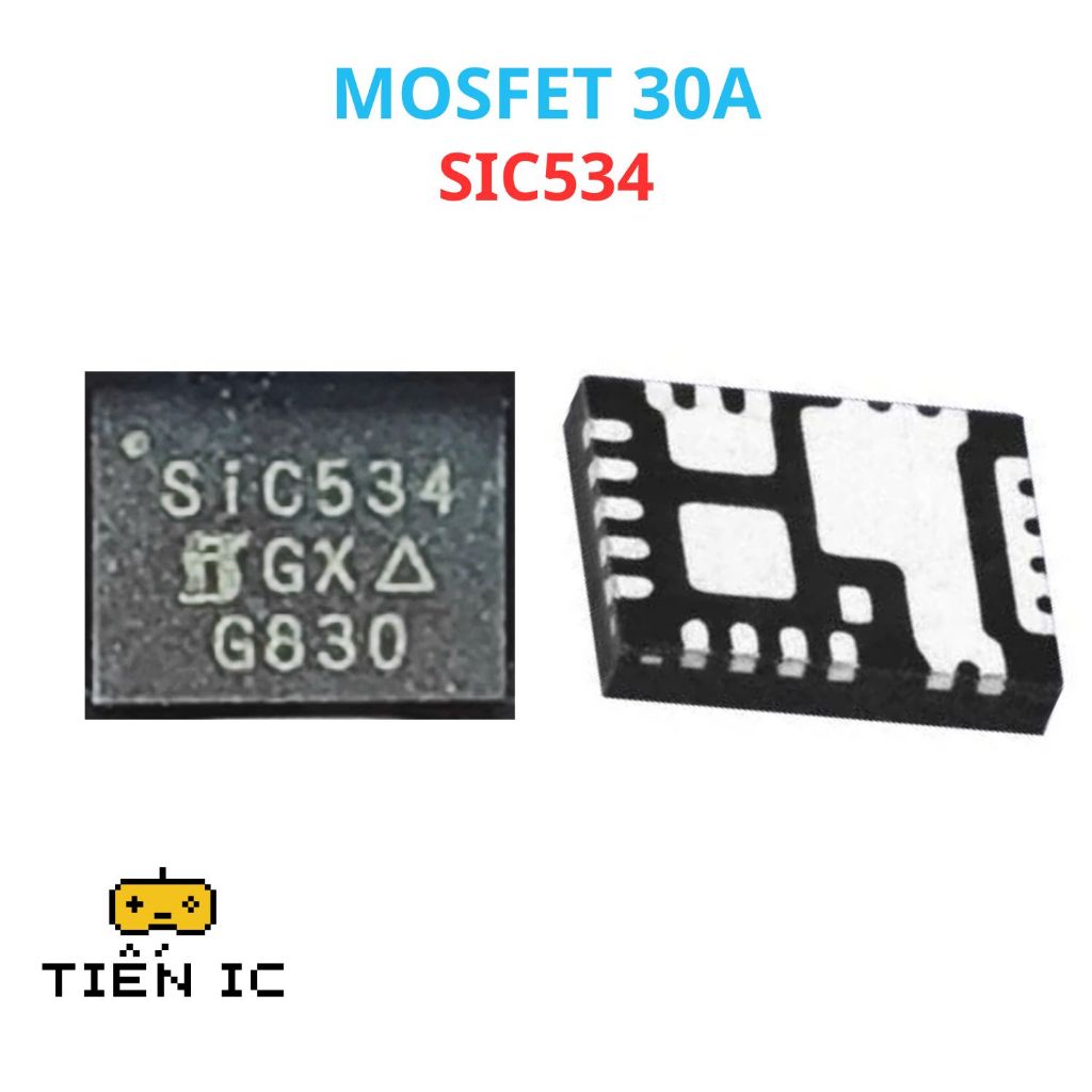 MOSFET 30A SIC534 SIC534CD-T1-GE3 S1C534 534 เปลี่ยนสําหรับแล็ปท็อป - สินค้าใหม่ดั้งเดิม