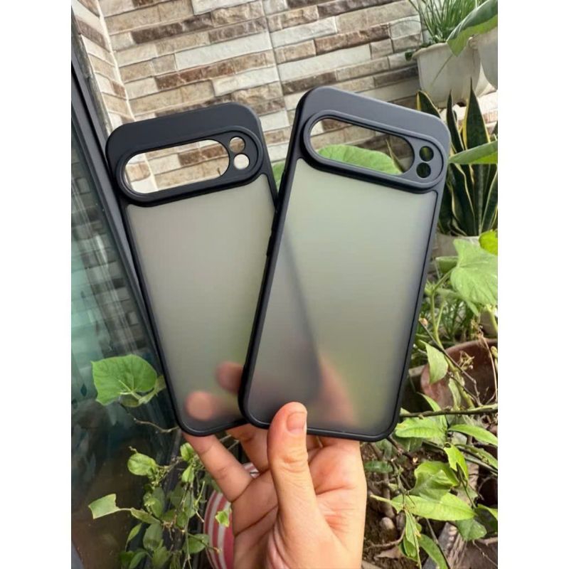 เคสแบบด้านสําหรับ google pixel 9,pixel 9 pro,pixel 9 pro XL ด้านหลังด้านสวยสุดด้วยขอบดํา