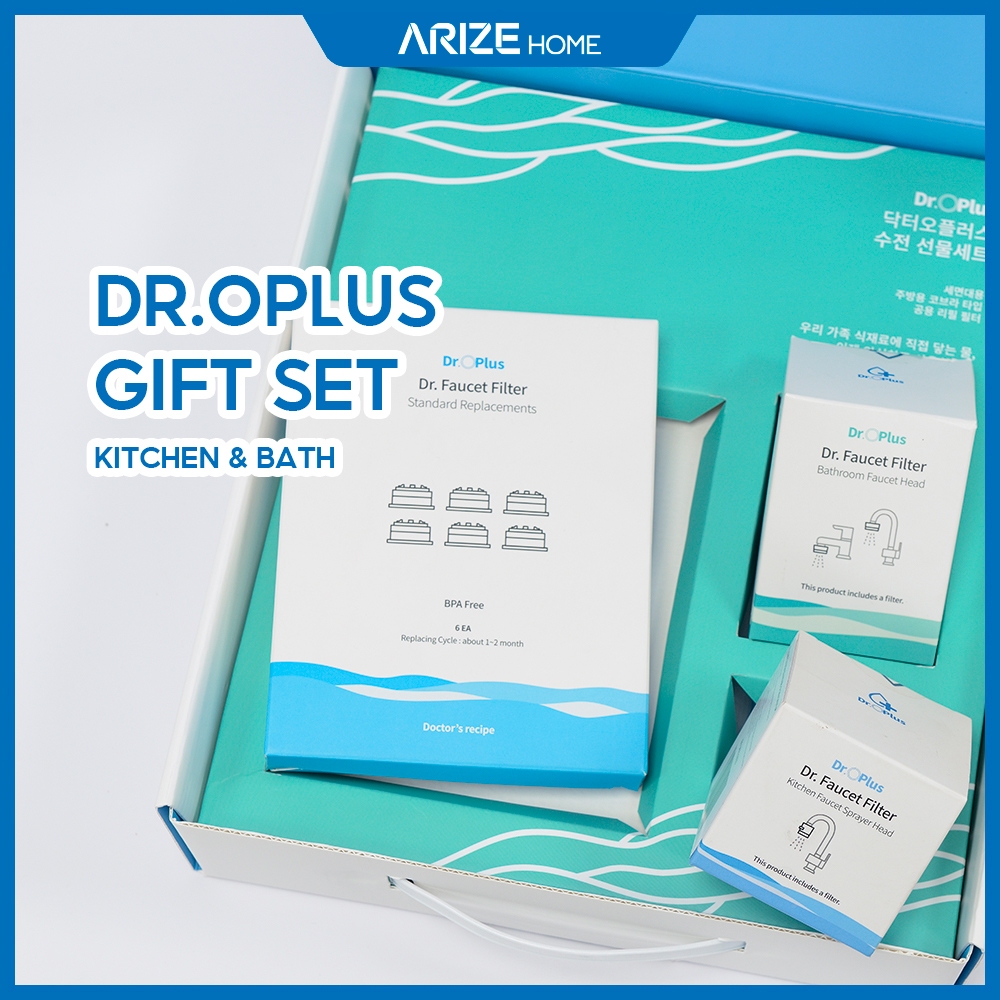 ชุดของขวัญเครื่องกรองน้ําก๊อกน้ํา ARIZE Dr.Oplus สําหรับห้องครัว