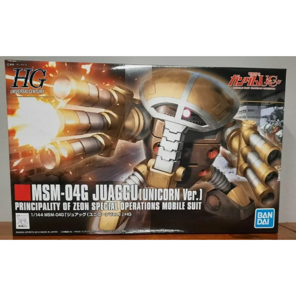 กันพลา HG UC JUAGGU Assembly Model (UNICORN VER.) ของเล่น BANDAI ของแท้