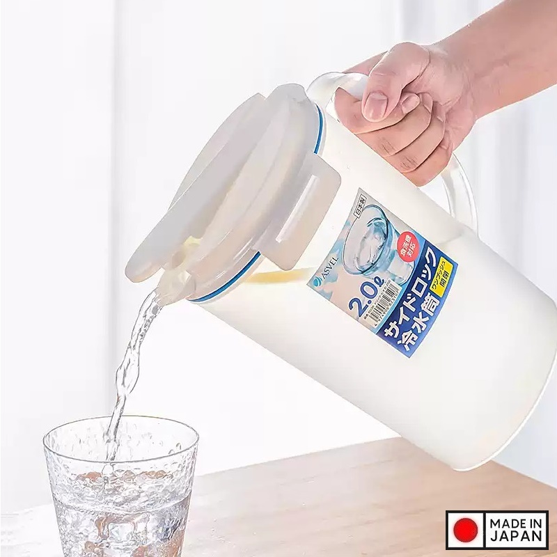 ขวดน้ําฝาล็อค Asvel Cool Square (2.0L & 2.7L) - สินค้าในประเทศญี่ปุ่นนําเข้าของแท้
