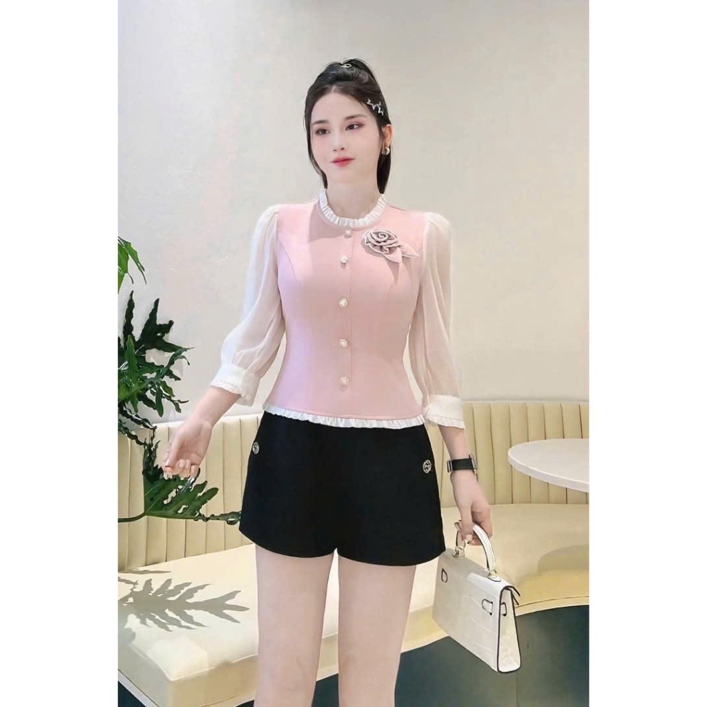 ชุดเดรสสไตล์สํานักงานพร้อมแขนเสื้อทุกขนาด H45