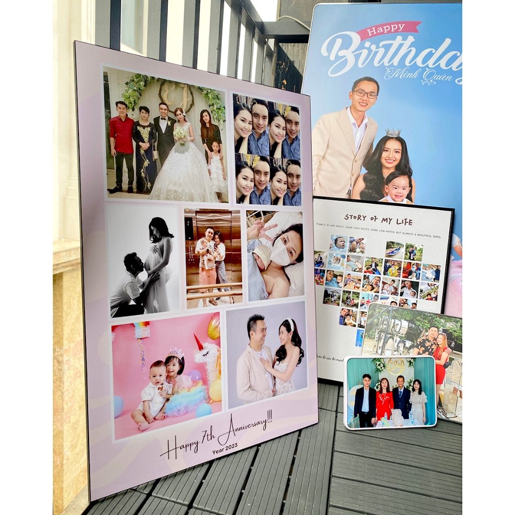 SILK PHOTO FRAME - SHADOW - TRADITIONAL WOOD PRESSED - LARGE WALL PHOTO - FAMILY 40X60cm, 50x70cm