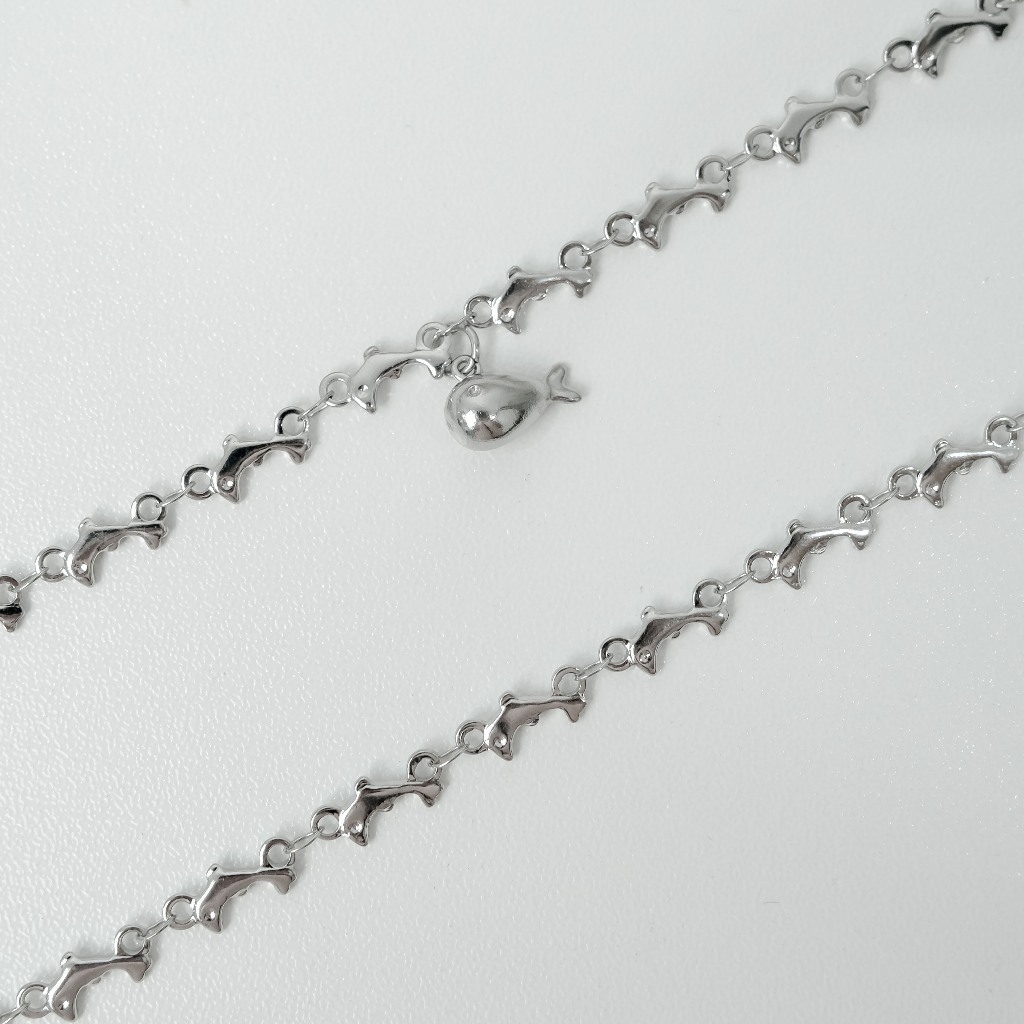 52HZ STAINLESS STEEL BRACELET, DOLPHIN, LOVE YOU MORE - SUMMER BTS - MEITINI WORLD