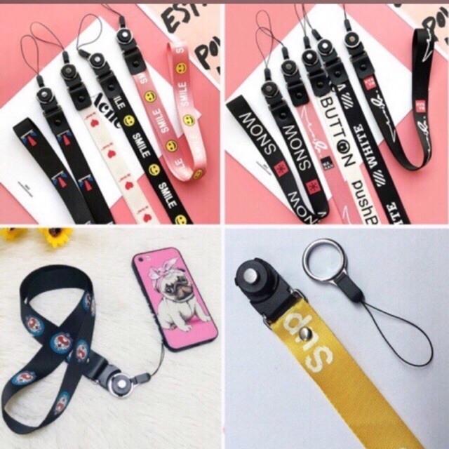 ที่02 สายคล้องโทรศัพท์คอยาวและสายรัดข้อมือโทรศัพท์ป้องกันการสูญหายแบบปรับได้ LMS