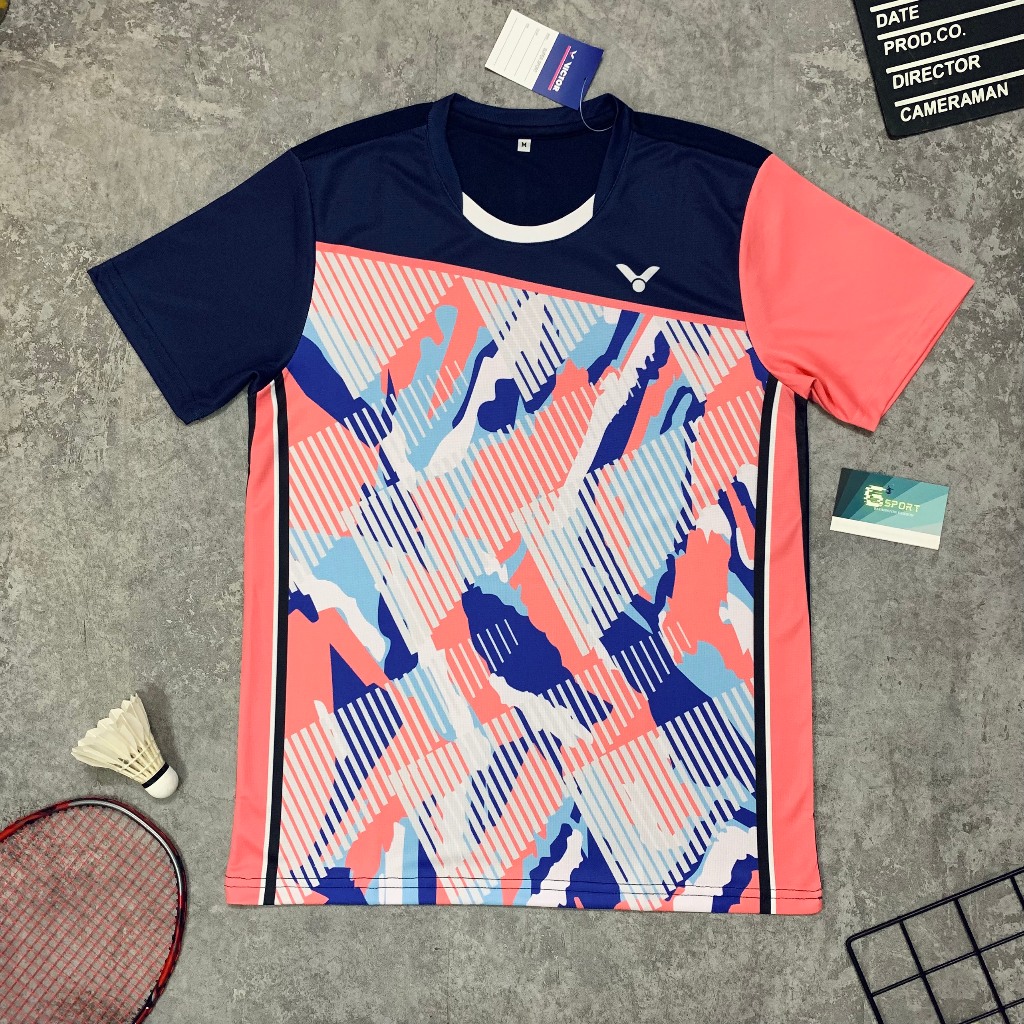 เสื้อแบดมินตันวิคเตอร์รุ่นใหม่ วิกเตอร์ ชายและหญิงระบายอากาศกันกลิ่นเสื้อแห้งเร็ว