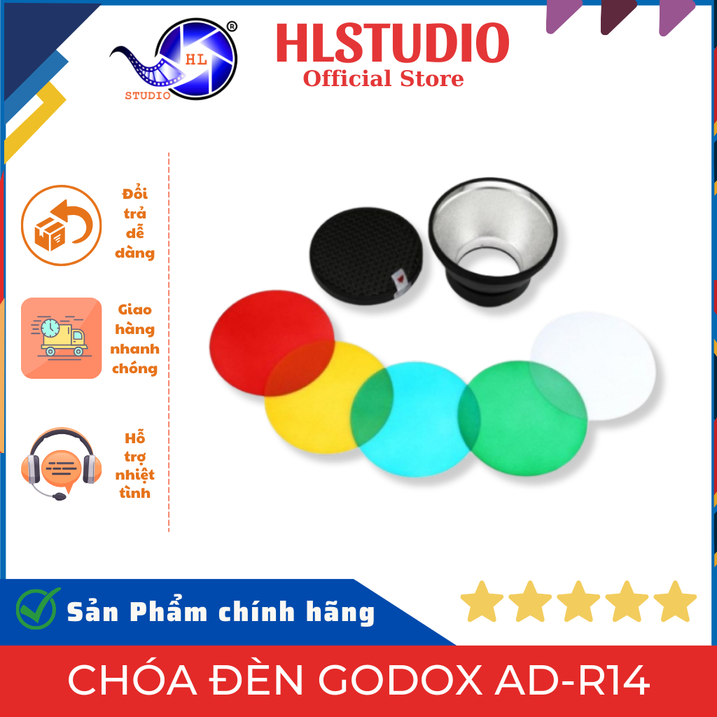 Godox AD-R14 Reflector - HL Studio - AD300 Pro/AD400 Pro - อลูมิเนียมคุณภาพสูง