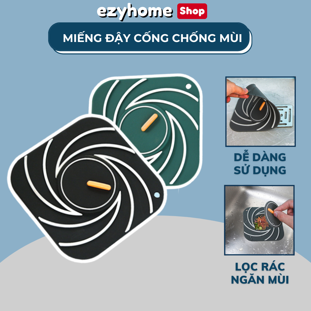 แผ่นรองพื้นห้องน้ํา ป้องกันผมร่วง ขจัดกลิ่น ป้องกันการอุดตัน EB005 EZYHOME