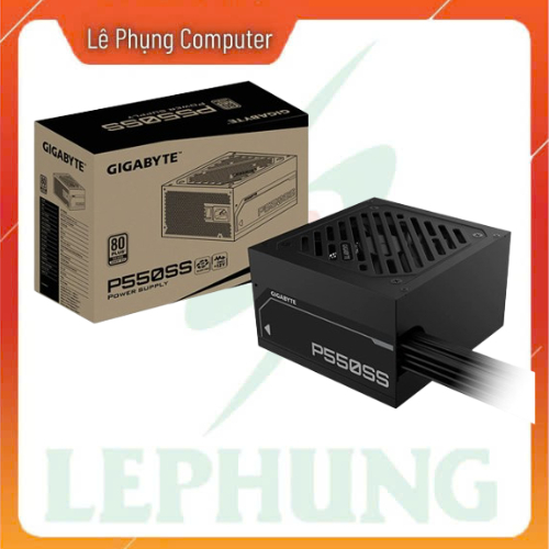 พาวเวอร์ซัพพลาย Gigabyte P550SS 550W - สีดํา (GP-P550SS)