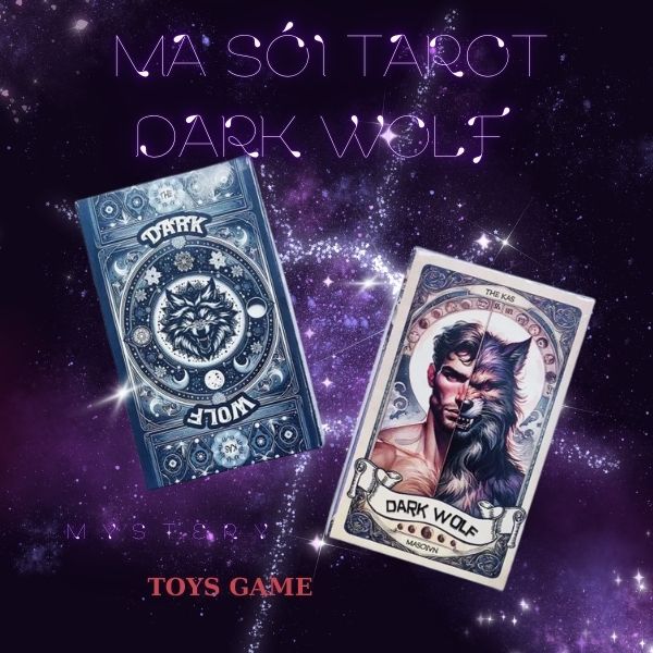 Dark Wolf Tarot สองภาษา 30-Card Deck สําหรับทุกวัย, Dark Wolf Ghost Deck