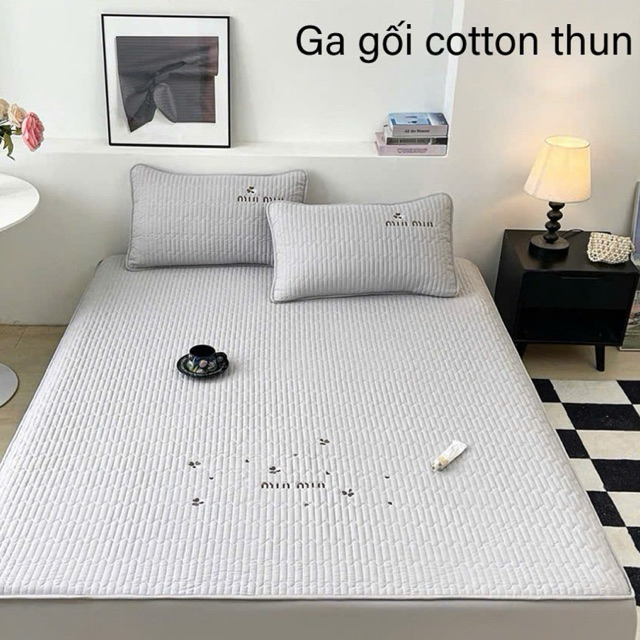 Minmin ชุดเครื่องนอนผ้าฝ้ายยืดหยุ่นพร้อมเพดานผ้าฝ้ายคุณภาพสูง ขนาด m6x2m, m8x2m, 2mx2m2 _shop tieung