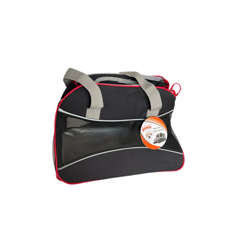 Pawise TRAVEL - กระเป๋าถือสุนัขสีแดงกรอบ