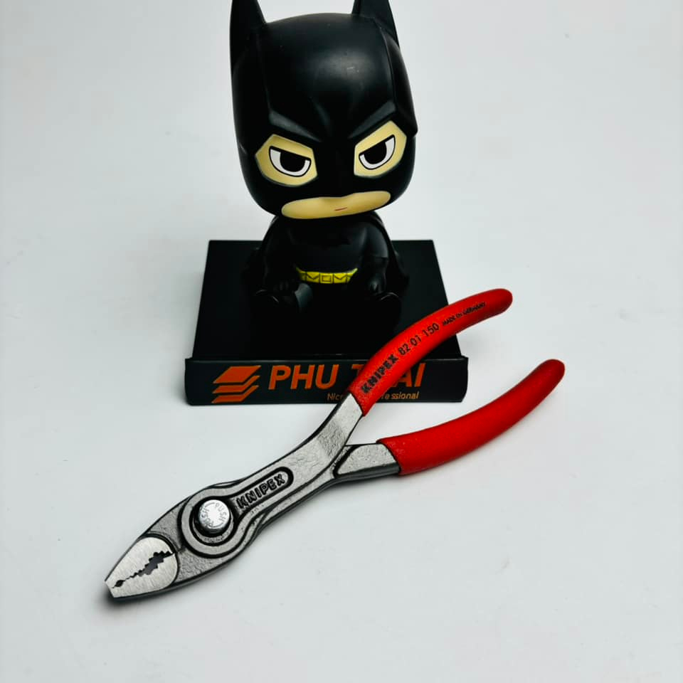 KNIPEX TwinGrip คีม 82 01 150 Open Rust Screws Ø 3 - 16 mm ด้ามพลาสติกสีแดง