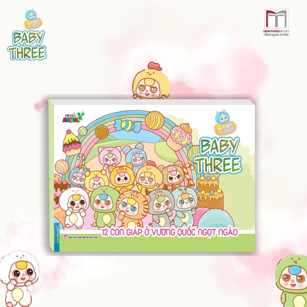 สติ๊กเกอร์ - Baby Three 12 Zodiac Animals in the Sweet Kingdom