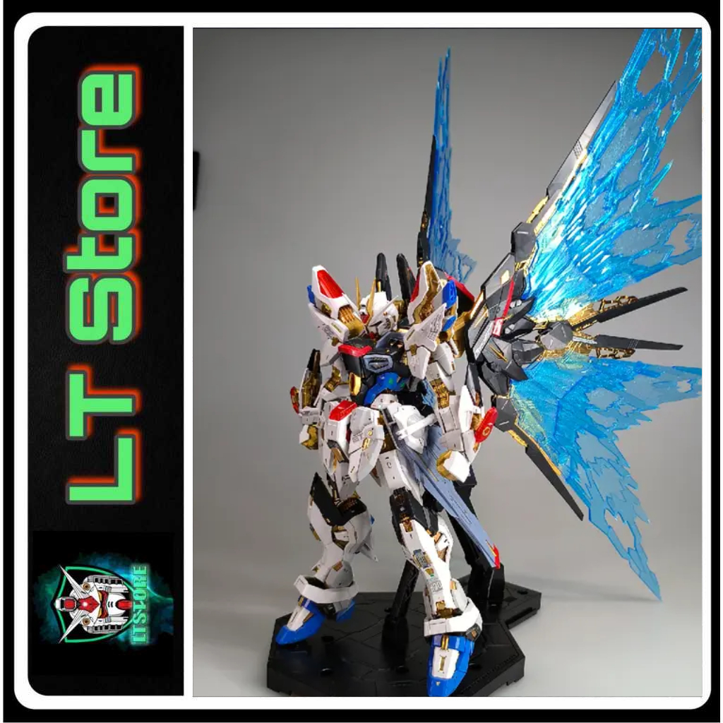โมเดลประกอบ ChangLong MGEX Strike Freedom + Effect Wings of Light 7701 1/100 (แถมฐานและรูปลอกน้ํา)