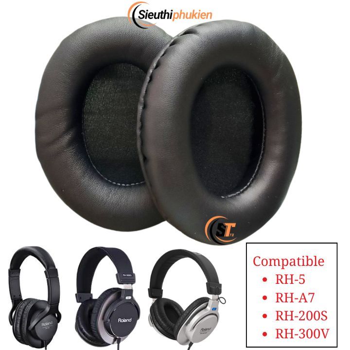 Roland rh5 rha7 rh200s rh300v เบาะหูฟัง Roland rh-5 rh-a7 rh-200s rh-300v ฝาครอบโฟมหูฟัง