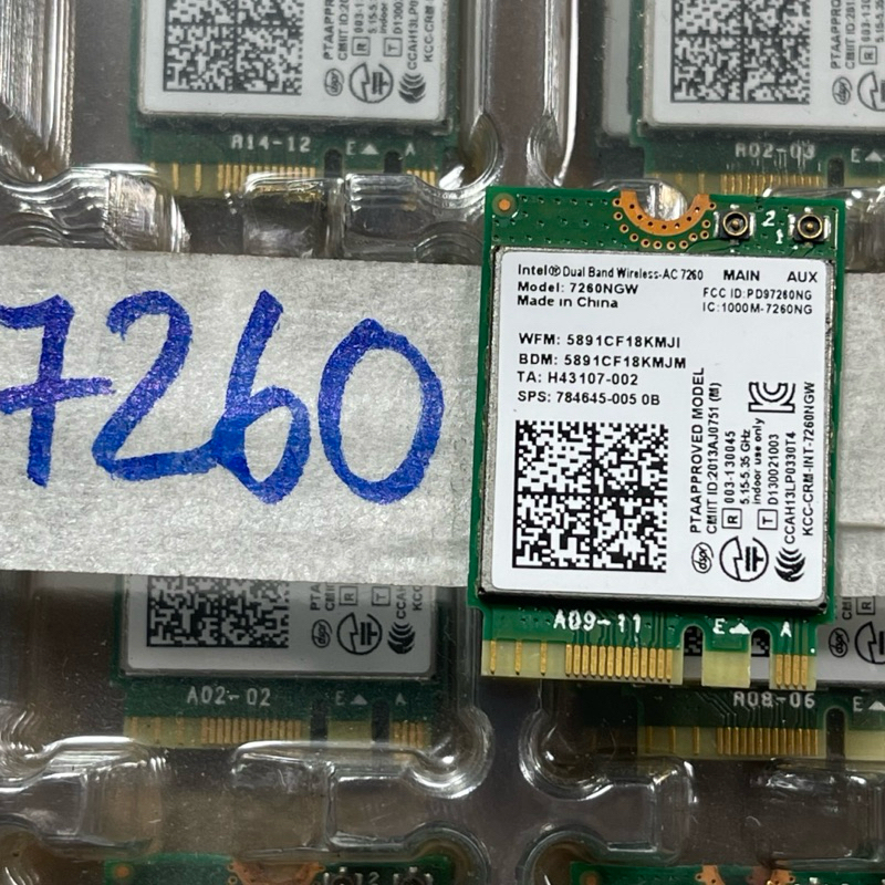 Intel Dual Band Wireless Wifi Card-AC 7260/7265 ถอดประกอบ
