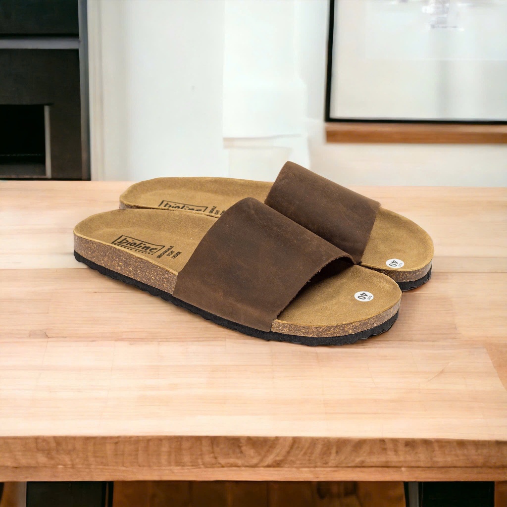 Birken Vietnam Bioline Unisex Birken Vietnam Bioline Husk Sole Cowhide Sandals - D05