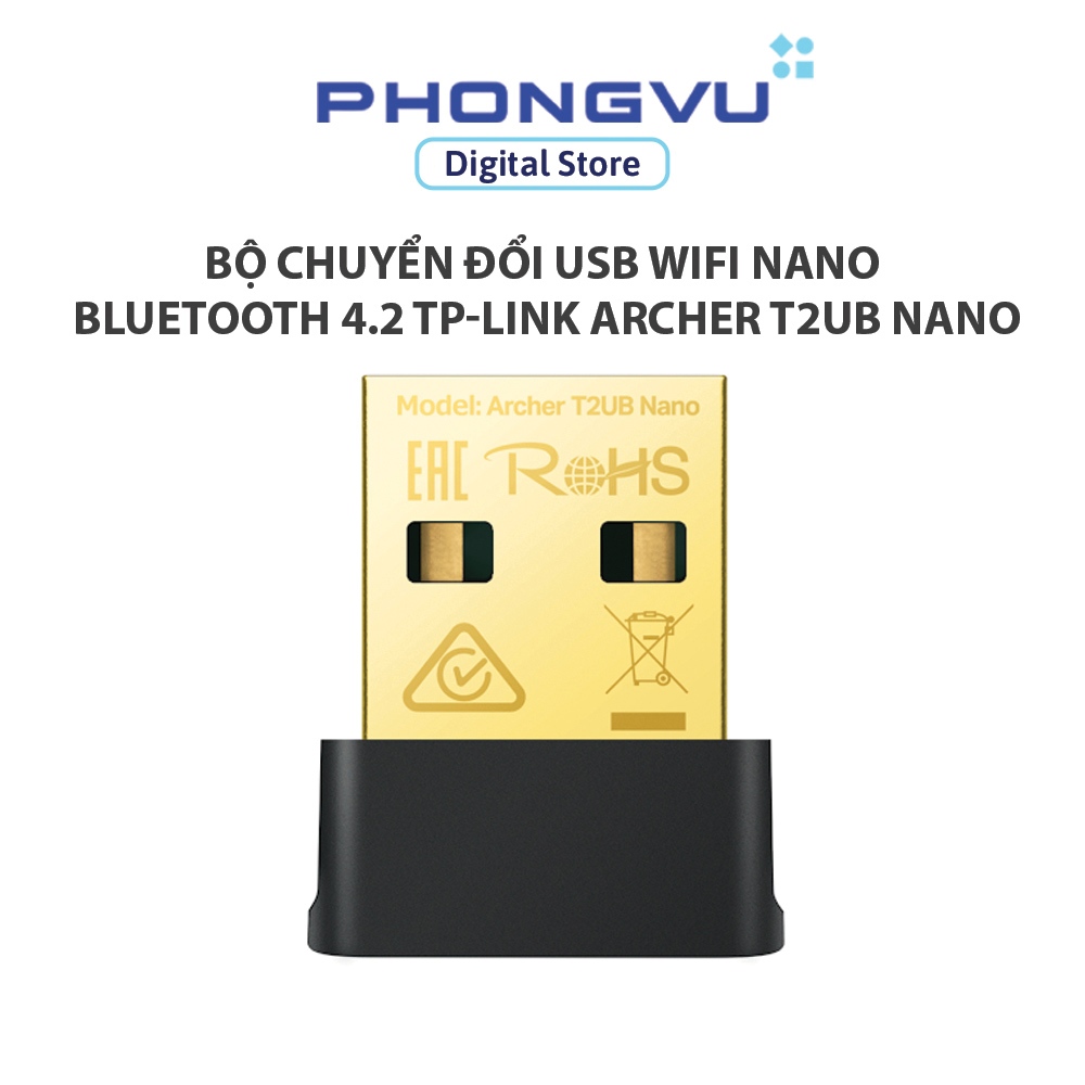 TP-Link Archer T2UB Nano USB WiFi Nano Bluetooth 4.2 AC600 Adapter - 24 เดือน