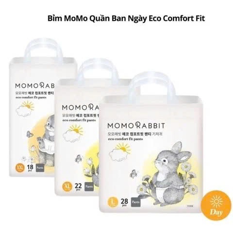 ECO COMFORT FIT MOMO RABBIT DAY DIAPER PANTS- VINAQUICK