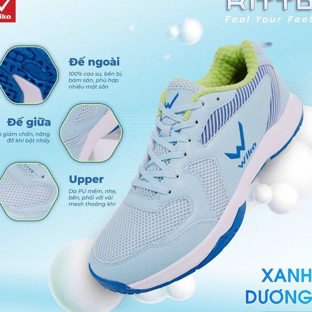 รองเท้าแบดมินตันและวอลเลย์บอล Wika Kitto | รองเท้าแบดมินตันดีราคาถูกแบบกอดเท้าสําหรับสนามคอนกรีต