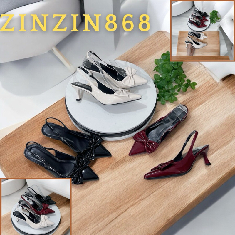 (ฟอร์มบาง)- 5cm- MS220- 5F SANDAL AC 220- POINTED TOE WITH POINTED HEELS รูปแบบมาตรฐาน - zinzin868