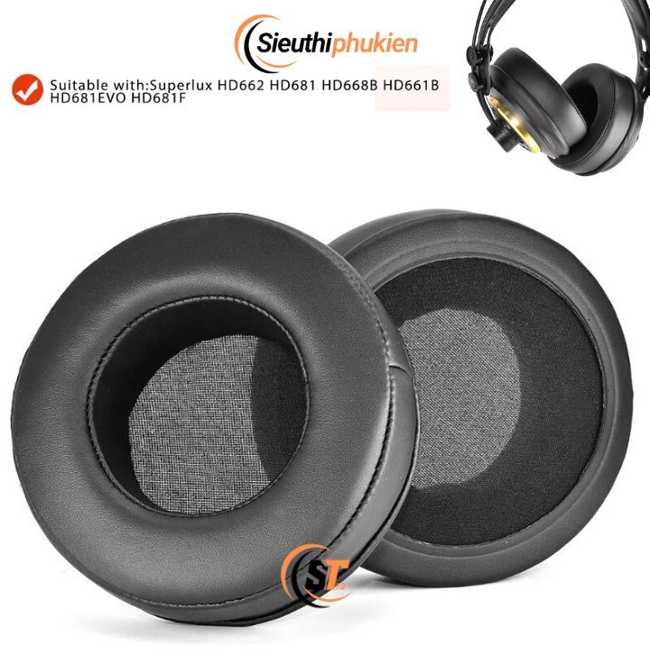 Superlux HD662 HD681 HD668B HD681B HD681EVO HD681F เบาะโฟมหูฟัง, เคสหูฟัง superlux