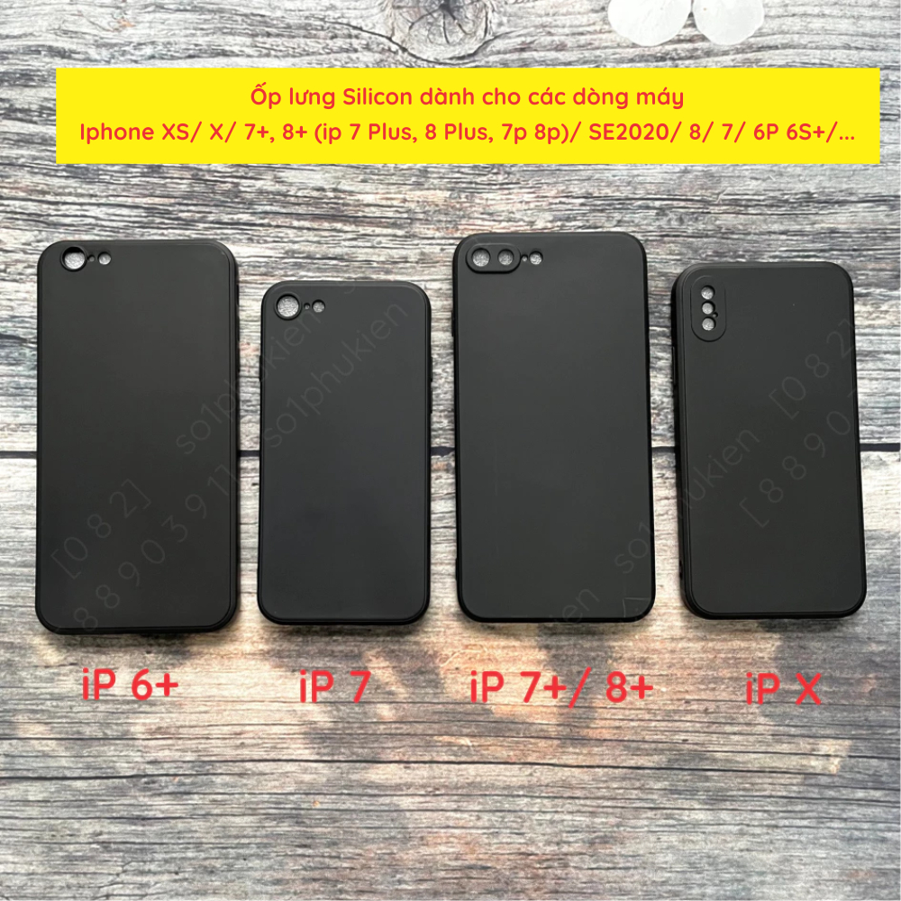 เคสขอบสี่เหลี่ยมสําหรับ iPhone 16E/ XS/ X/ 7+, 8+ (ip 7 Plus, 8 Plus, 7p 8p)/ SE2020/ 8/ 7/ 6P 6S+ พ