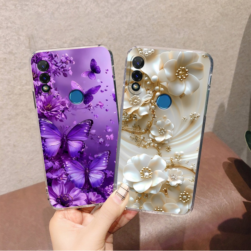 เคสยืดหยุ่น Vsmart Joy 2 Plus / Joy 2+ พิมพ์ลายดอกไม้สวยหรู