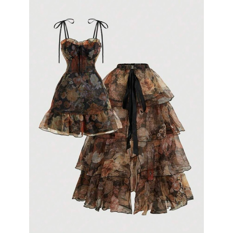 SB13 Y2K สไตล์ Y2K MAXI DRESS สําหรับ BEACH, GOING OUT, PARTY, SLAY ชุดแฟชั่นผู้หญิง