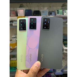 ใหม่ V23E 5G ฝาหลังสังกะสีพร้อมชุดกระจกกล้องพร้อมกาวในตัว