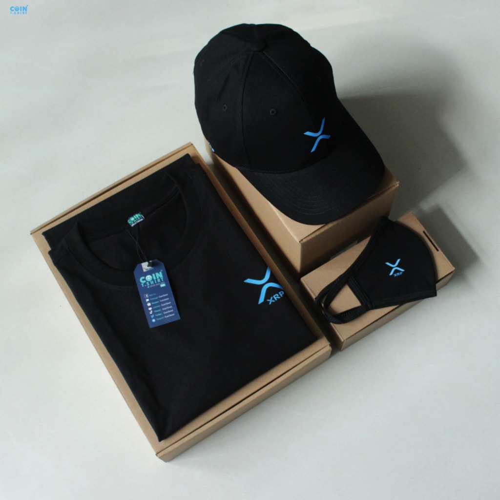 หมวก XRP คุณภาพสูง เสื้อยืดเหรียญ Binance, Bitcoin, ETH, MEXC,OKX,Binance