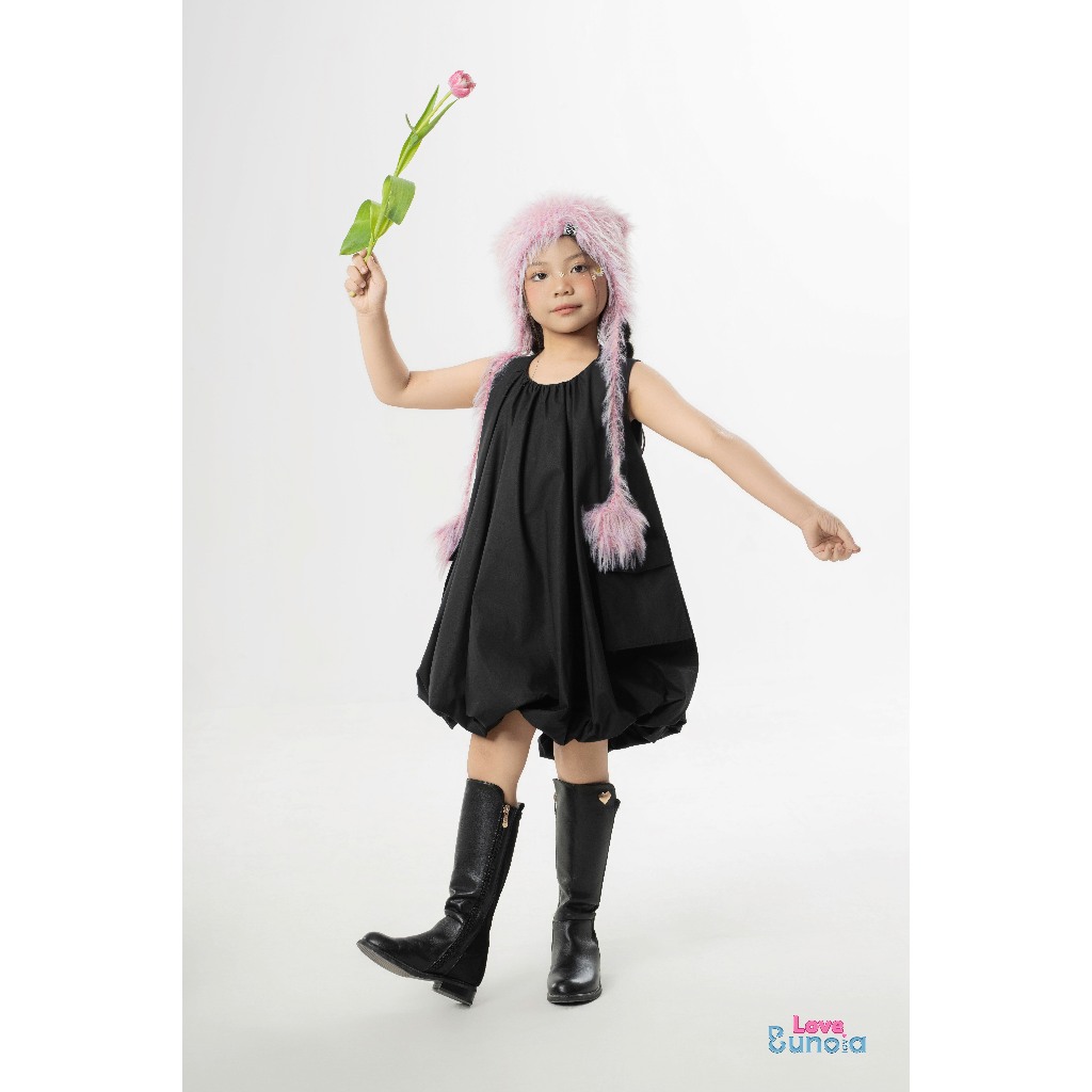 Le27 - ชุดเดรสกระเป๋าสําหรับเด็กผู้หญิง - Love Eunoia