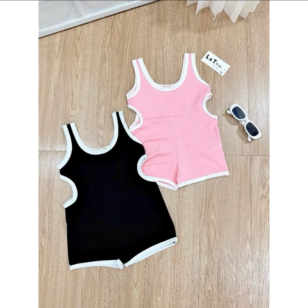 ชุดว่ายน้ําเด็กผู้หญิงชุดบอดี้สูทเอวต่ํามีสไตล์สําหรับเด็กผู้หญิง 10-30กิโลกรัม