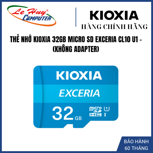 KIOXIA 32GB MICRO SD EXCERIA CL10 U1 MEMORY CARD - (ไม่มีอะแดปเตอร์)