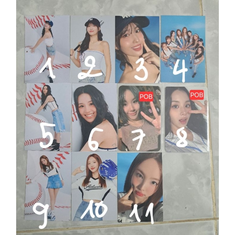 TRANDING CARD ปิดของแท้ TWICE HOME9ROUND MOMO NAYEON CHAEYUNG POB