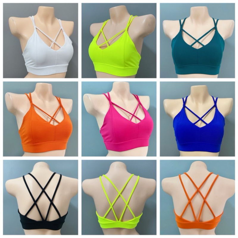 SUPER SEXY SPORTS CROSS-NECKLACE BRA