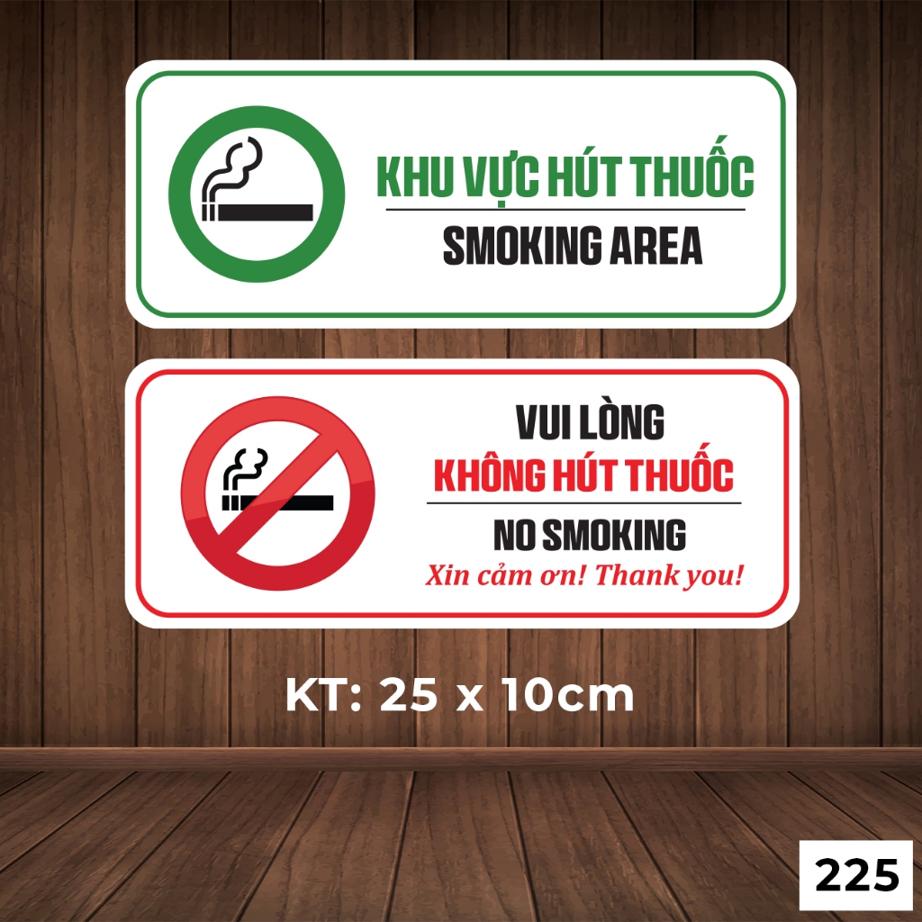สติ๊กเกอร์รูปลอกสําหรับ SMOKING AREA, PLEASE NO SMOKING, สติ๊กเกอร์คําเตือน, เตือนความจํา, กันน้ํา -