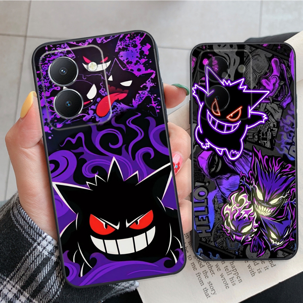 Vivo Y36 / Y76 / Vivo Y78 / VIVO Y78 5G Mini Anime Pokemon Gengar Graffiti Case Hot trend