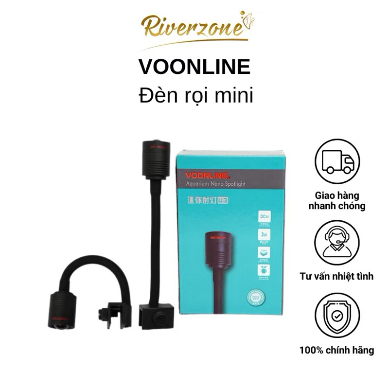 VOONLINE Mini Spotlight – ปรับโฟกัสแบบยืดหยุ่นพร้อมสวิตช์ 9 ระดับ